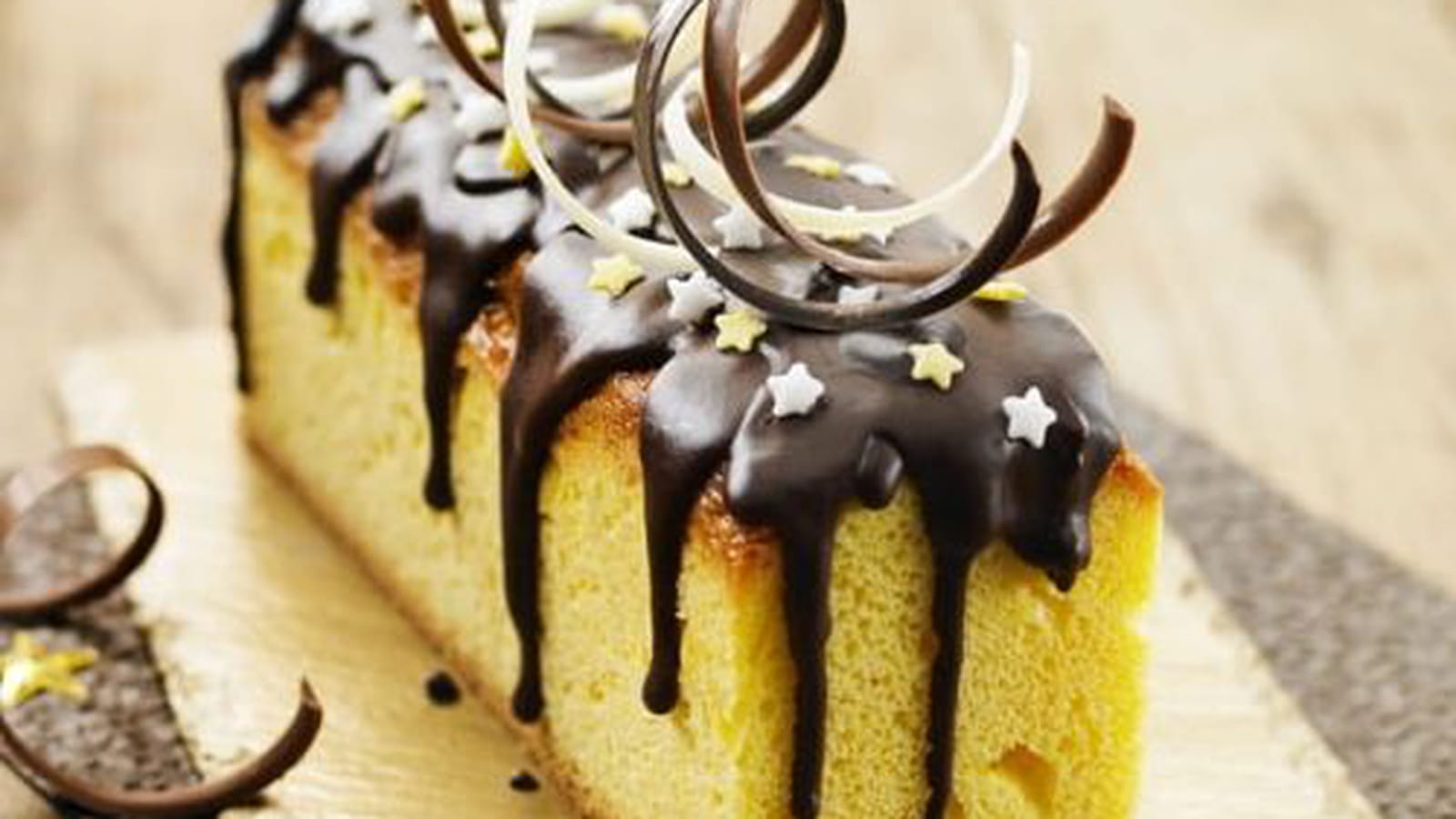 Bûche express cœur caramel