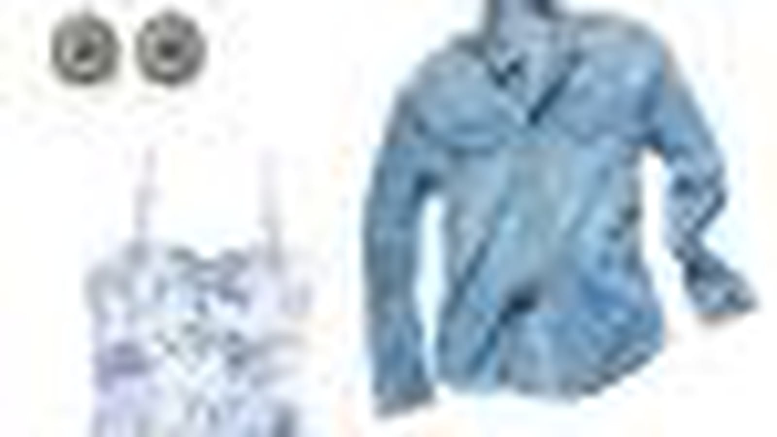 Un look "Fleur bleue"