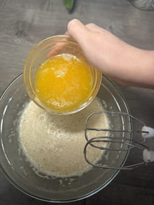 Fondant aux amandes nappage croustillant miel amandes : Etape 2