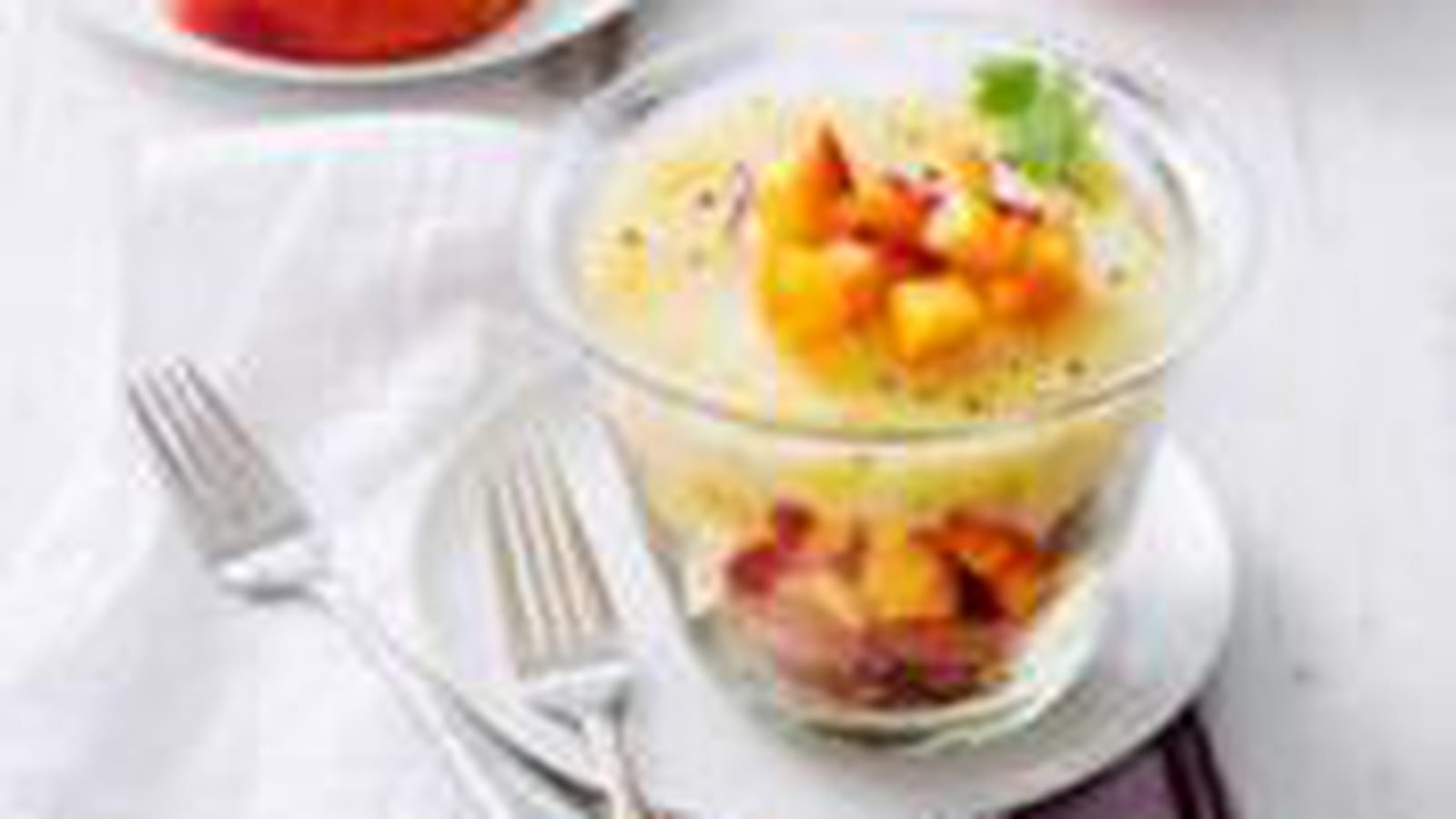 Verrine de canard aux nectarines