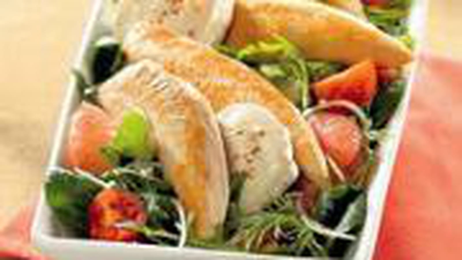 Salade aiguillettes de poulet