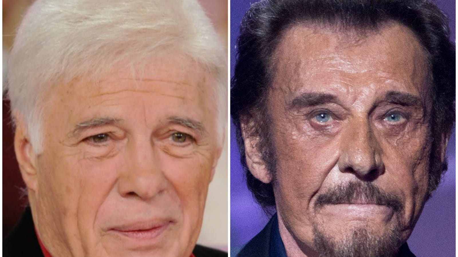 Guy Bedos et Johnny Hallyday 
