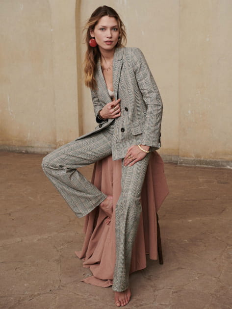 Costume &agrave; carreaux "Grand Je(u)" de S&eacute;zane