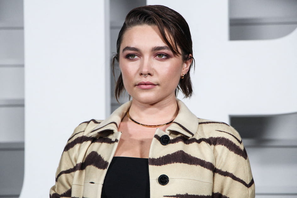 Florence Pugh est &eacute;nigmatique en brune