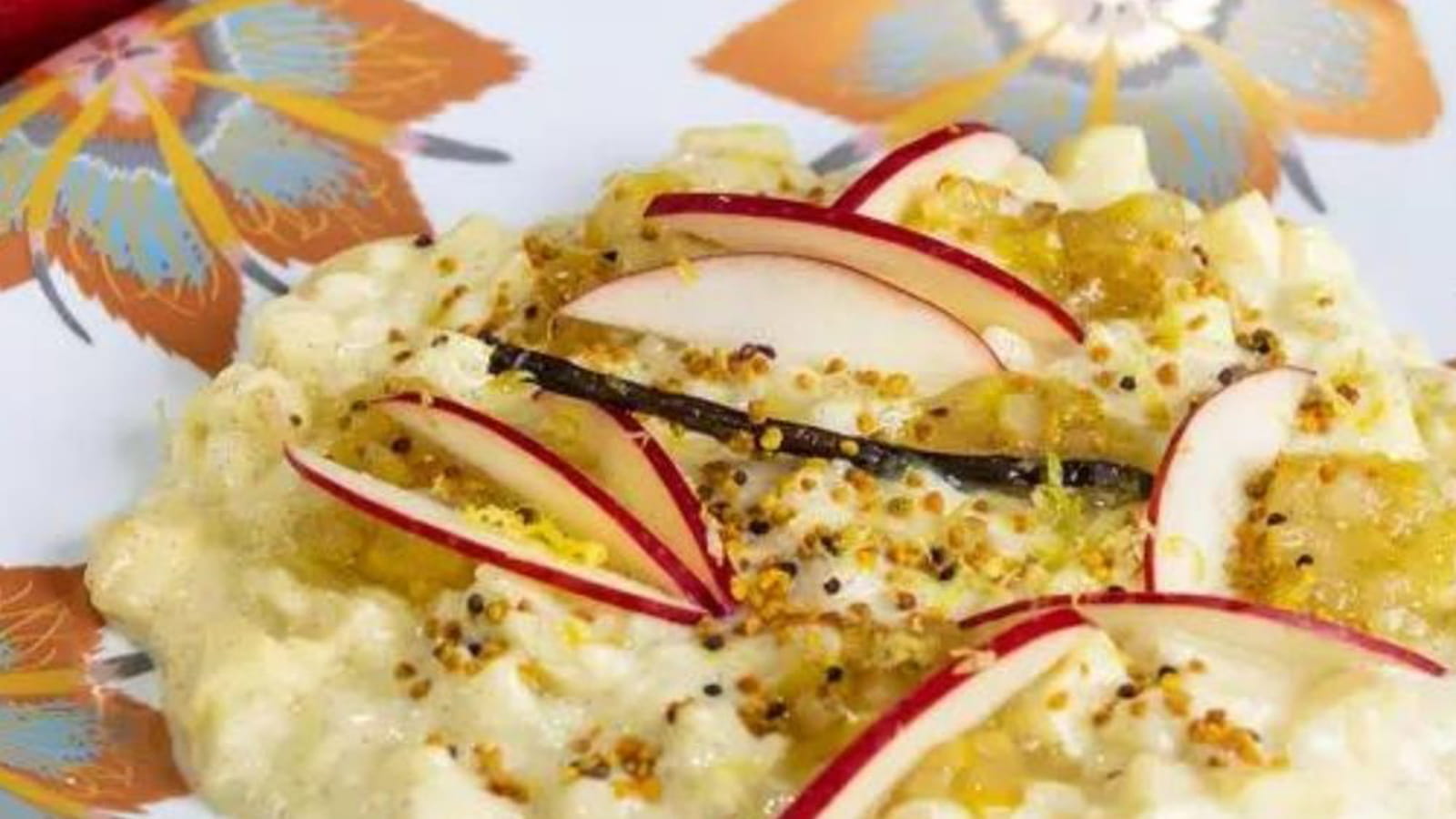 Riz au lait à la Pink Lady par le chef étoilé Simone Zanoni