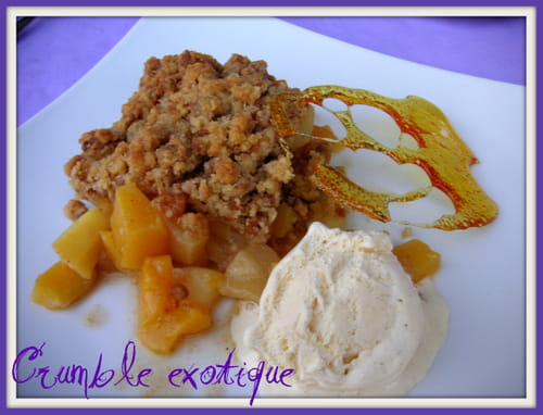 Crumble exotique aux spéculoos
