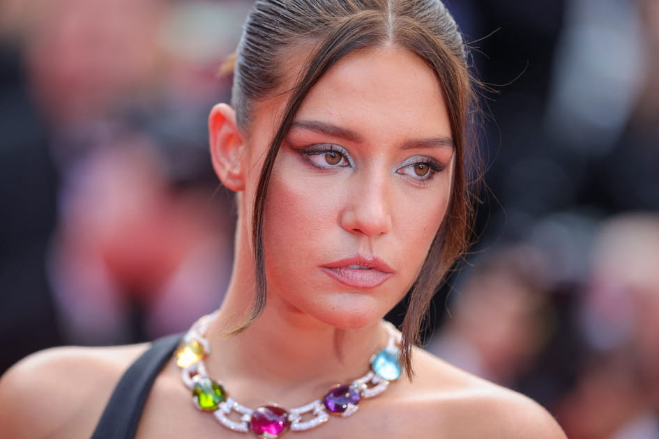 Le maquillage bleu d'Ad&egrave;le Exarchopoulos