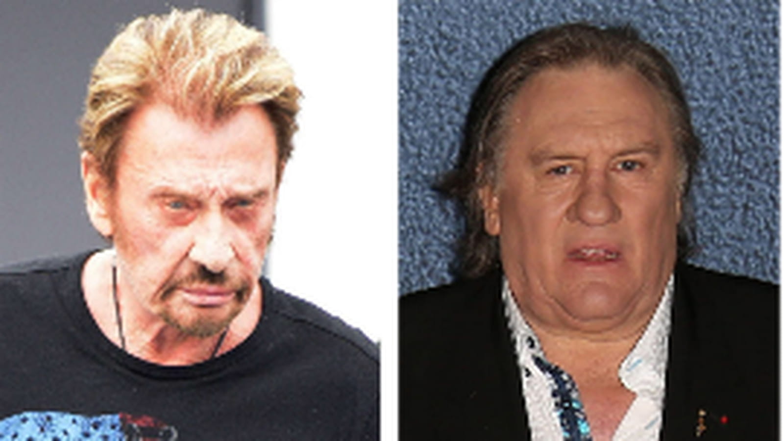 Johnny Hallyday et Gérard Depardieu