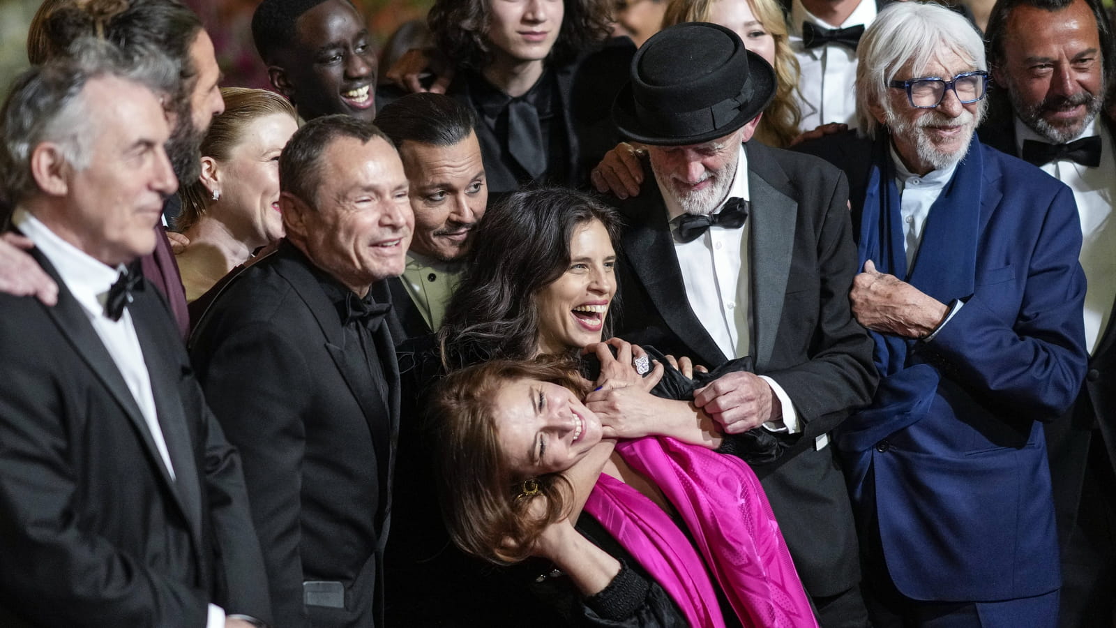 Maïwenn, Johnny Depp et Pierre Richard