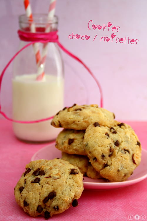 Cookies aux noisettes et chocolat