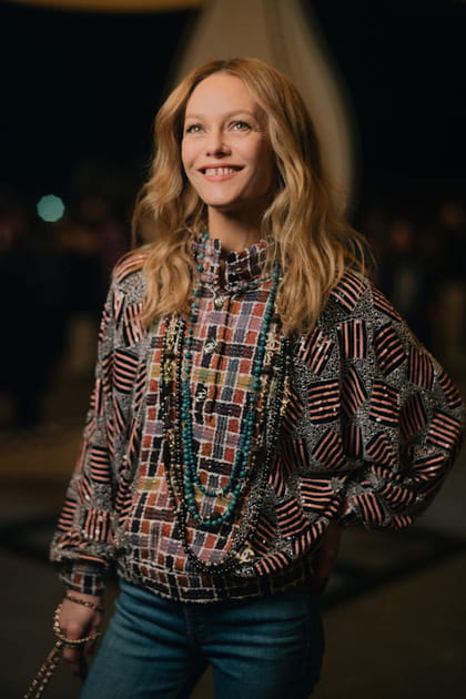 Vanessa Paradis au d&eacute;fil&eacute; Chanel