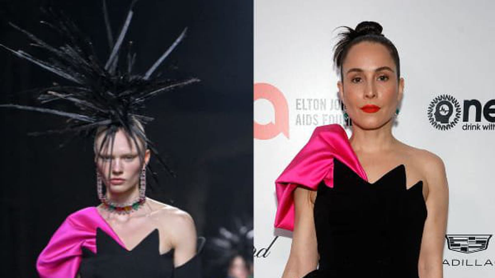 Défilé Moschino vs Noomi Rapace