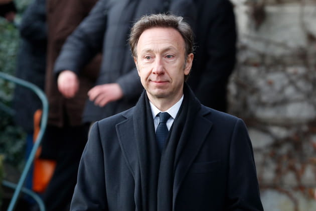 St&eacute;phane Bern &agrave; la c&eacute;r&eacute;monie fun&eacute;raire du comte de Paris