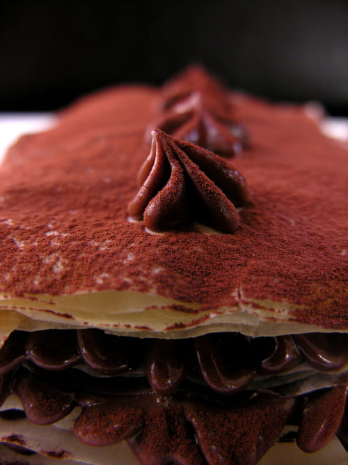 Millefeuille croustillant au chocolat