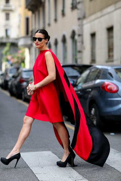 Street looks fashion week Milan&nbsp;: superwoman