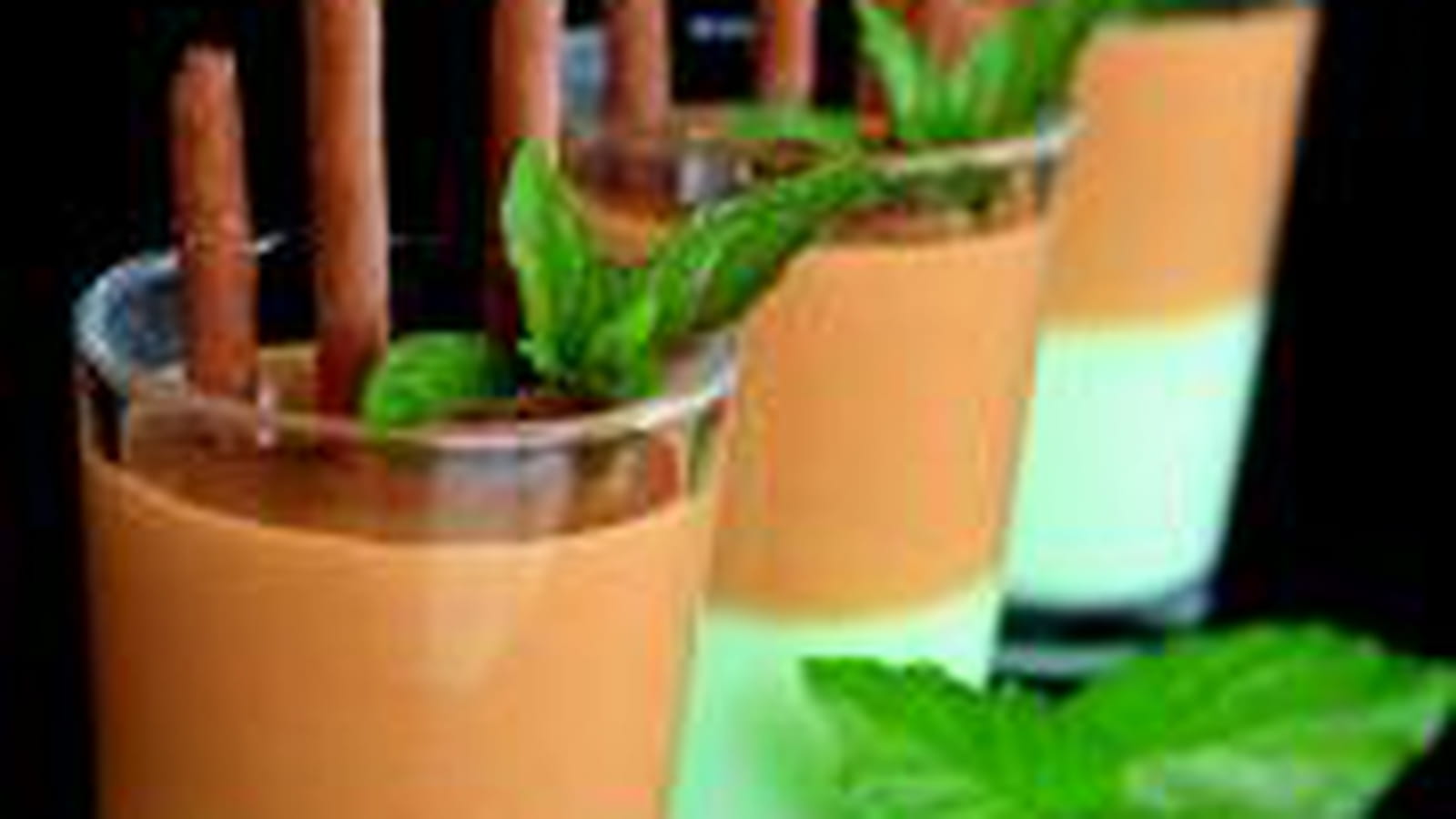 Verrines chocolat / menthe