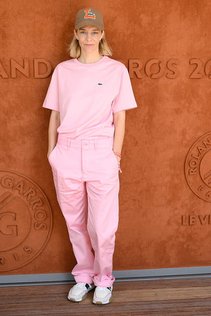 C&eacute;line Sallette en total look rose