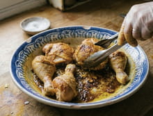 Tajine de poulet aux citrons confits et olives : Etape 2