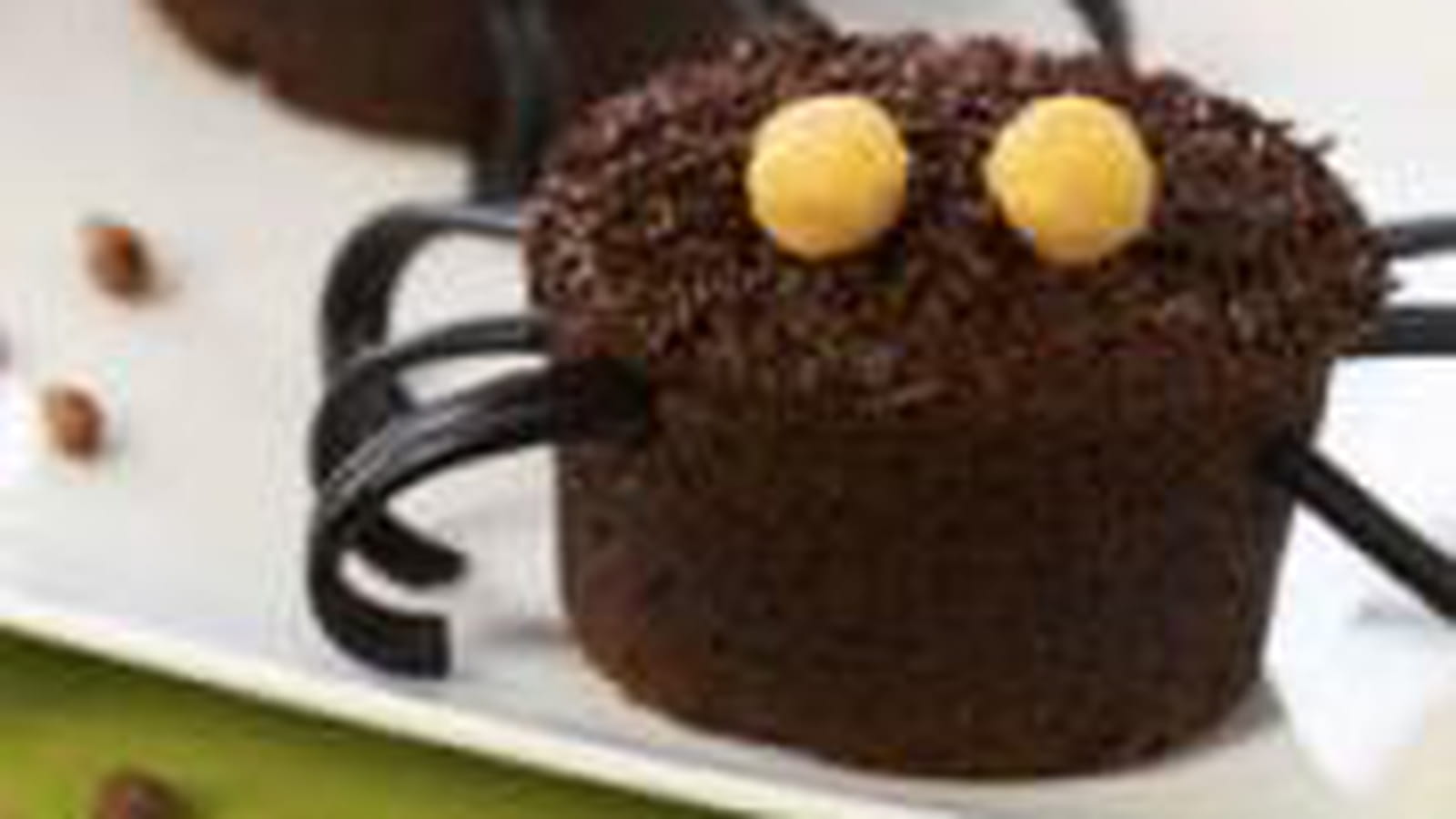 Muffins araignées au chocolat