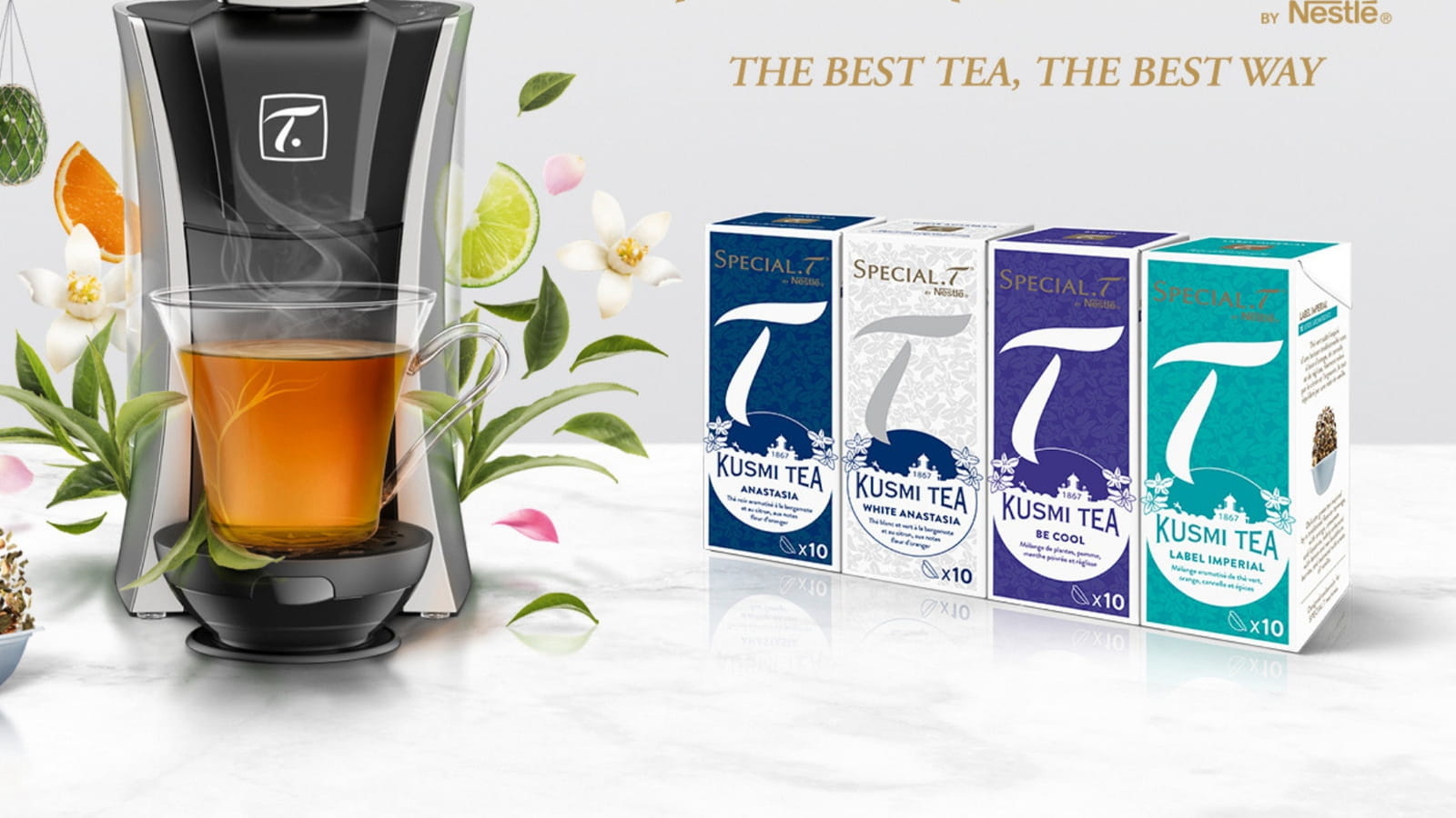 Les capsules de thé SPECIAL.T® et KUSMI TEA®