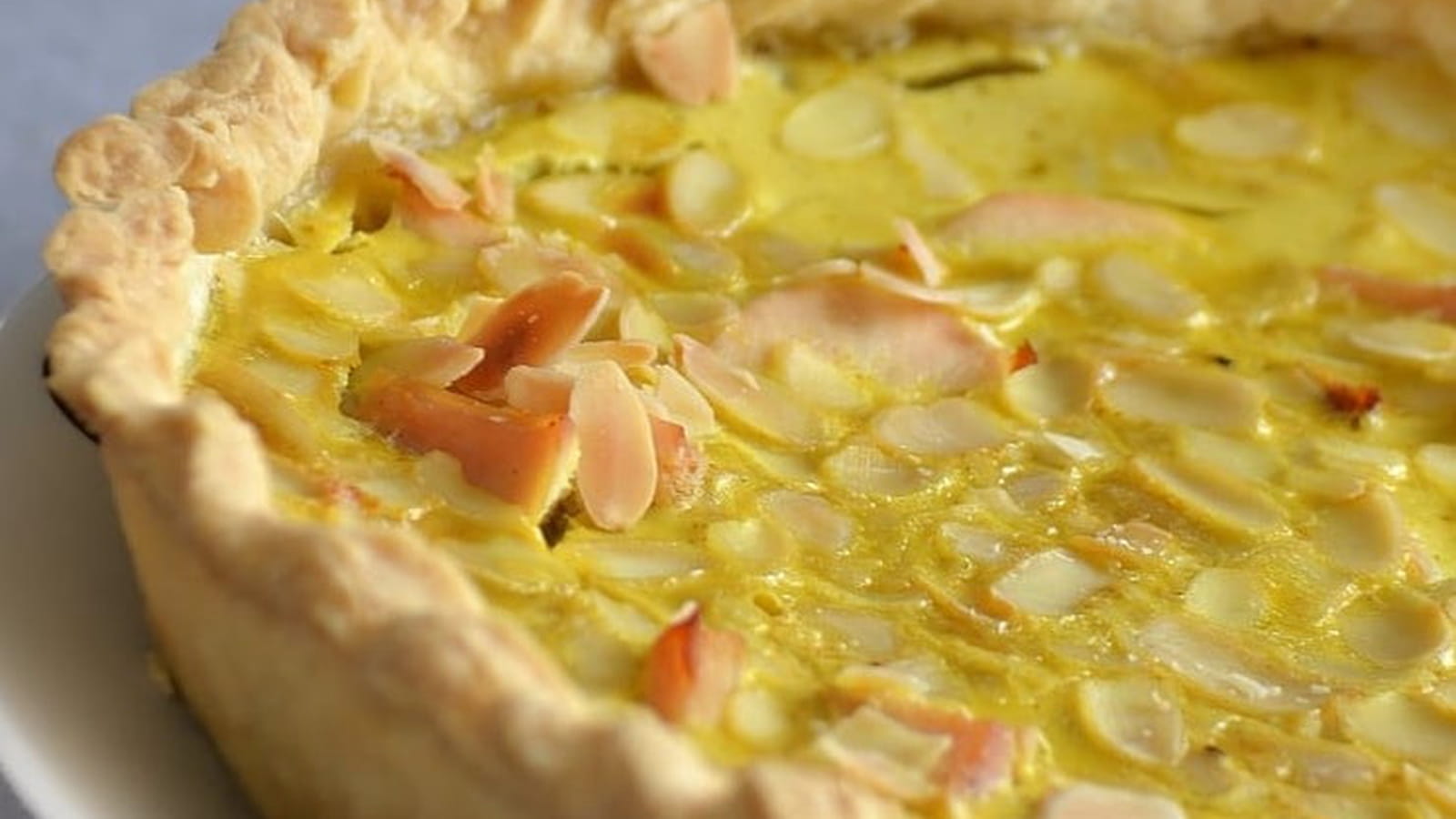 Tarte poulet, coco, curry