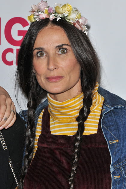 Les tresses fleuries de Demi Moore