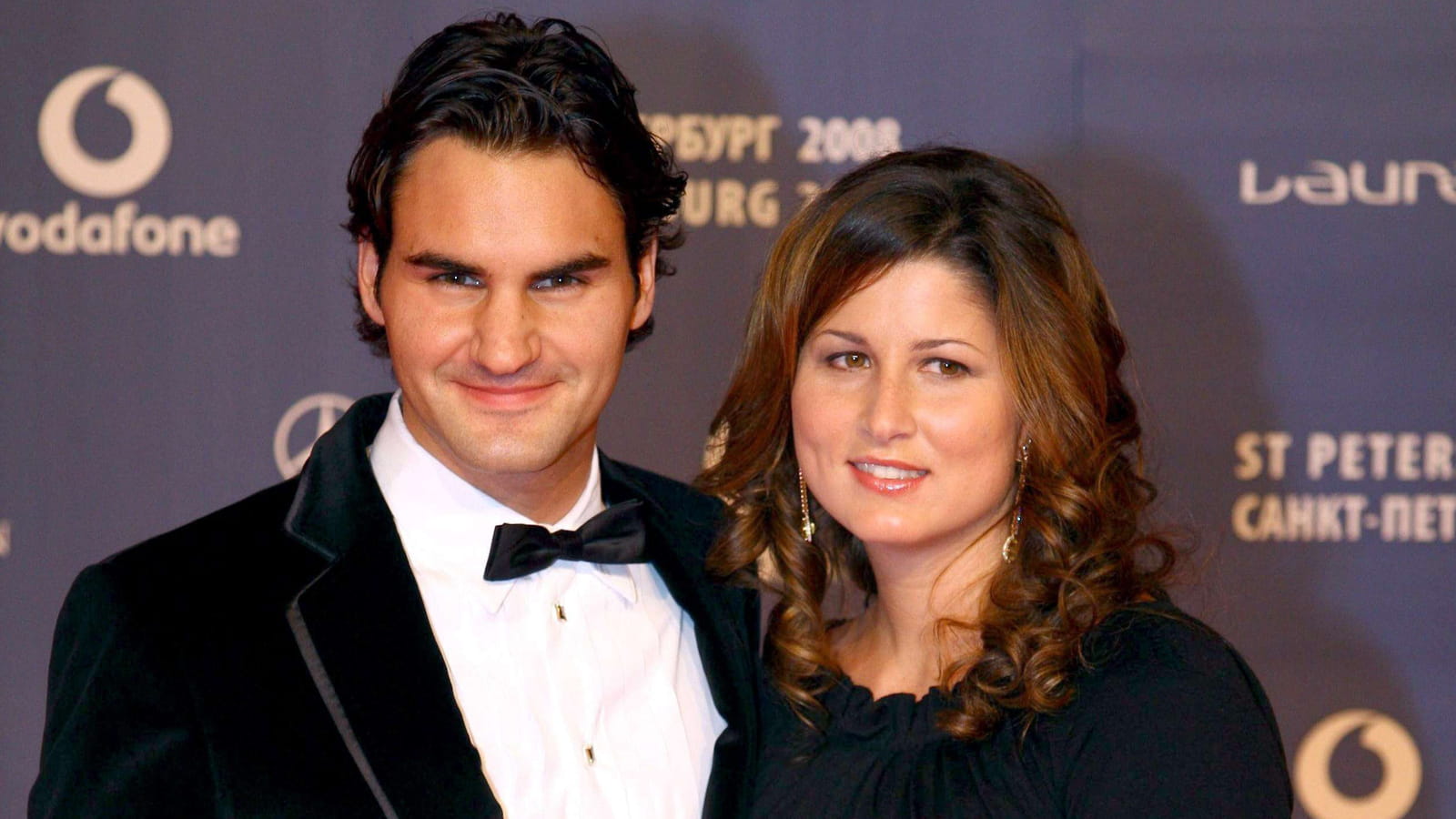 Roger Federer et son épouse Miroslava Vavrinec