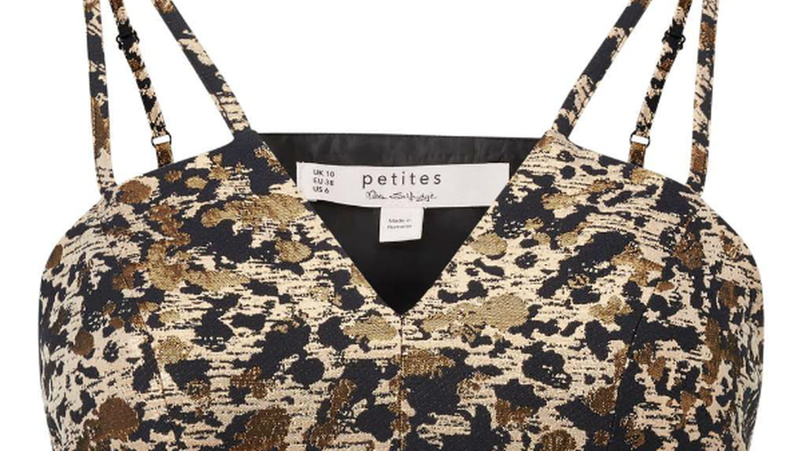 600x800 Top brassire en jacquard  imprim animalier de Miss selfridge petite 49 euros