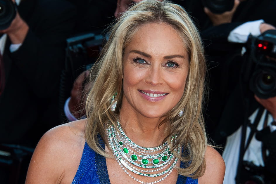Sharon Stone, sexy avec son blond m&eacute;ch&eacute;