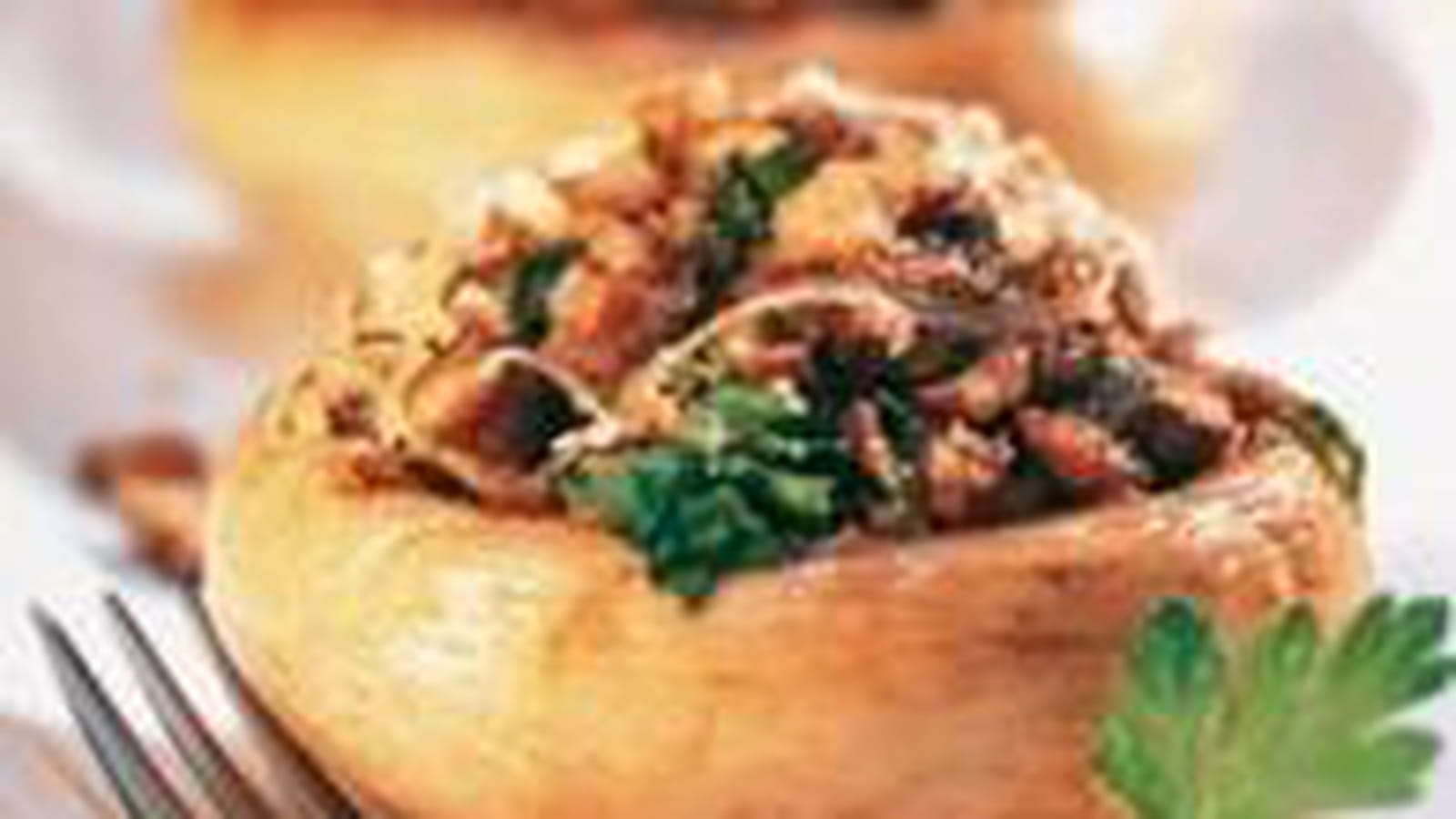 Champignons farcis au crabe