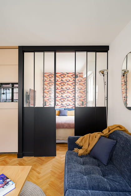 Apr&egrave;s&nbsp;: un coin chambre design ferm&eacute;