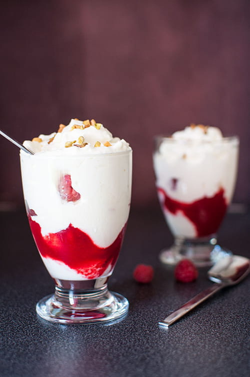 Liégeois à la framboise
