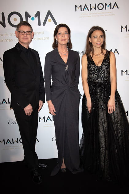 Caroline de Monaco en robe de soirée