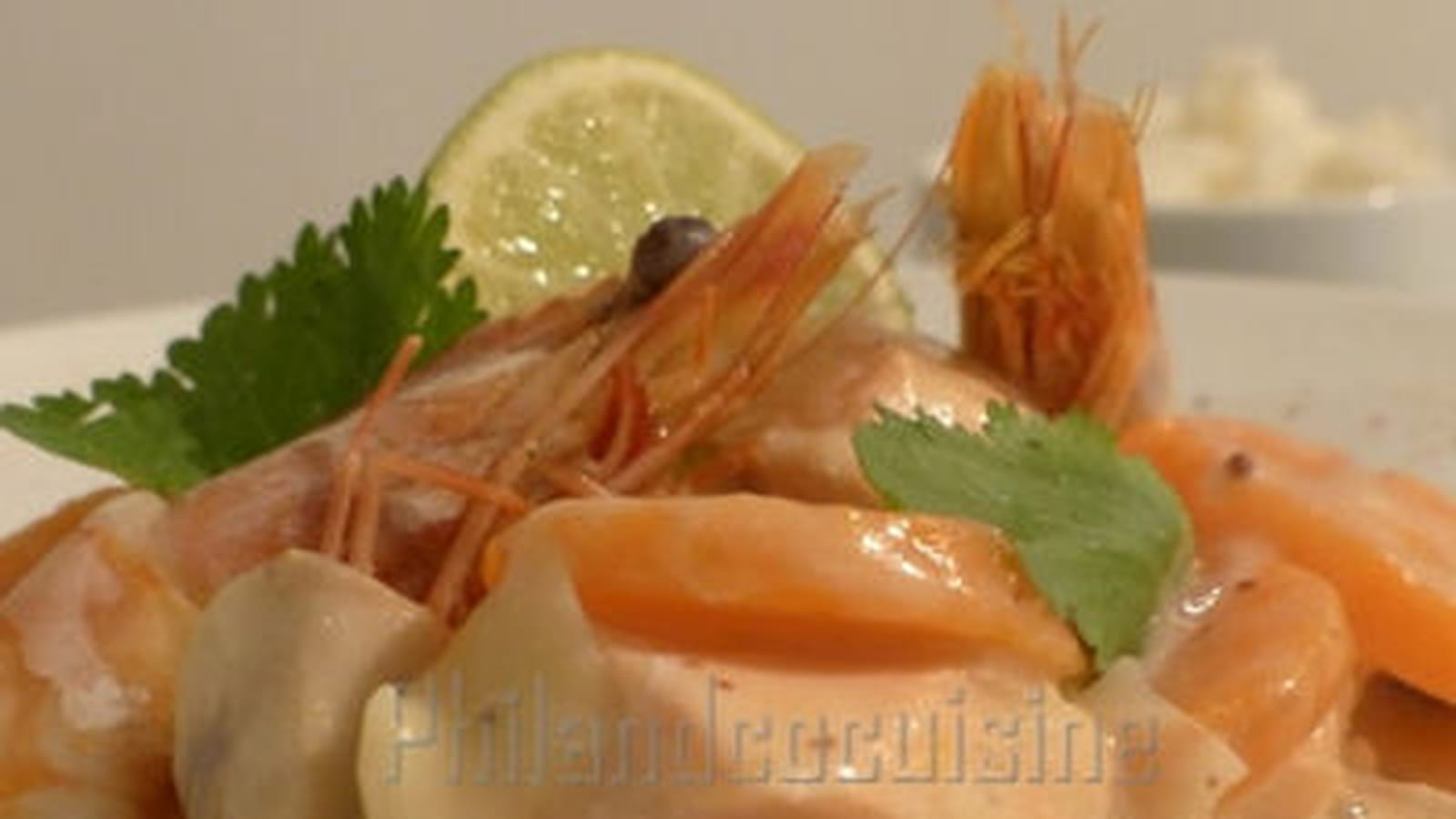 Blanquette de saumon, sauce blanche à la moutarde à l'ancienne