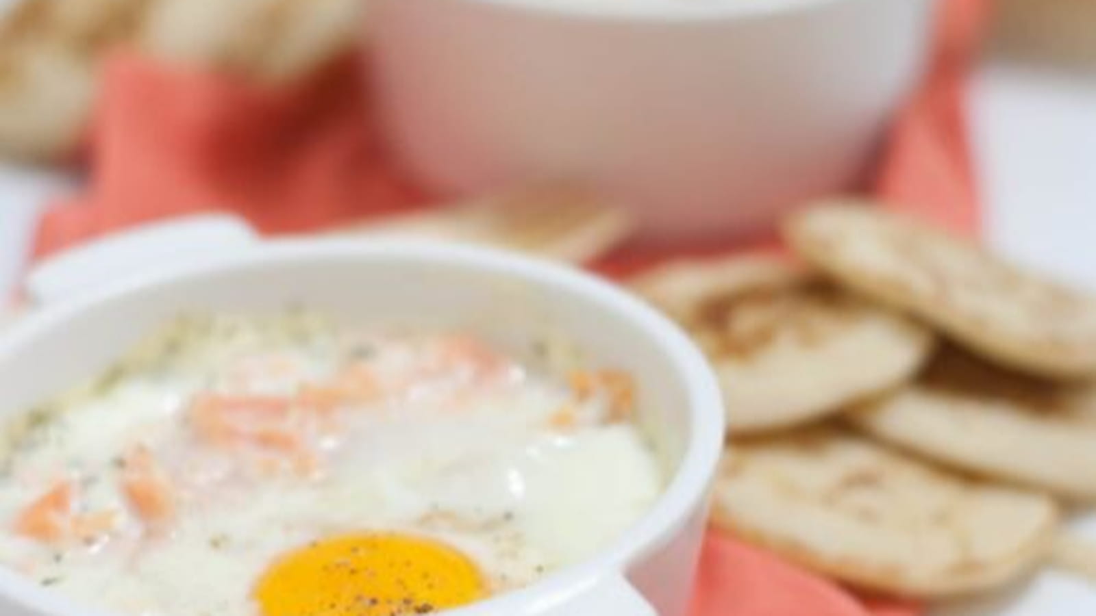 Oeufs cocotte saumon et gorgonzola
