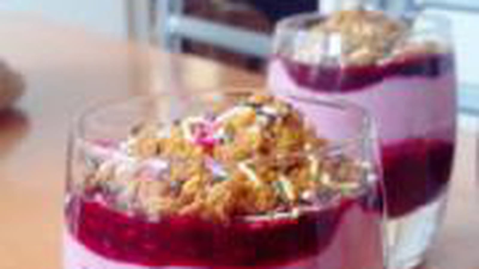 Verrines fromage blanc coulis de fruits rouges
