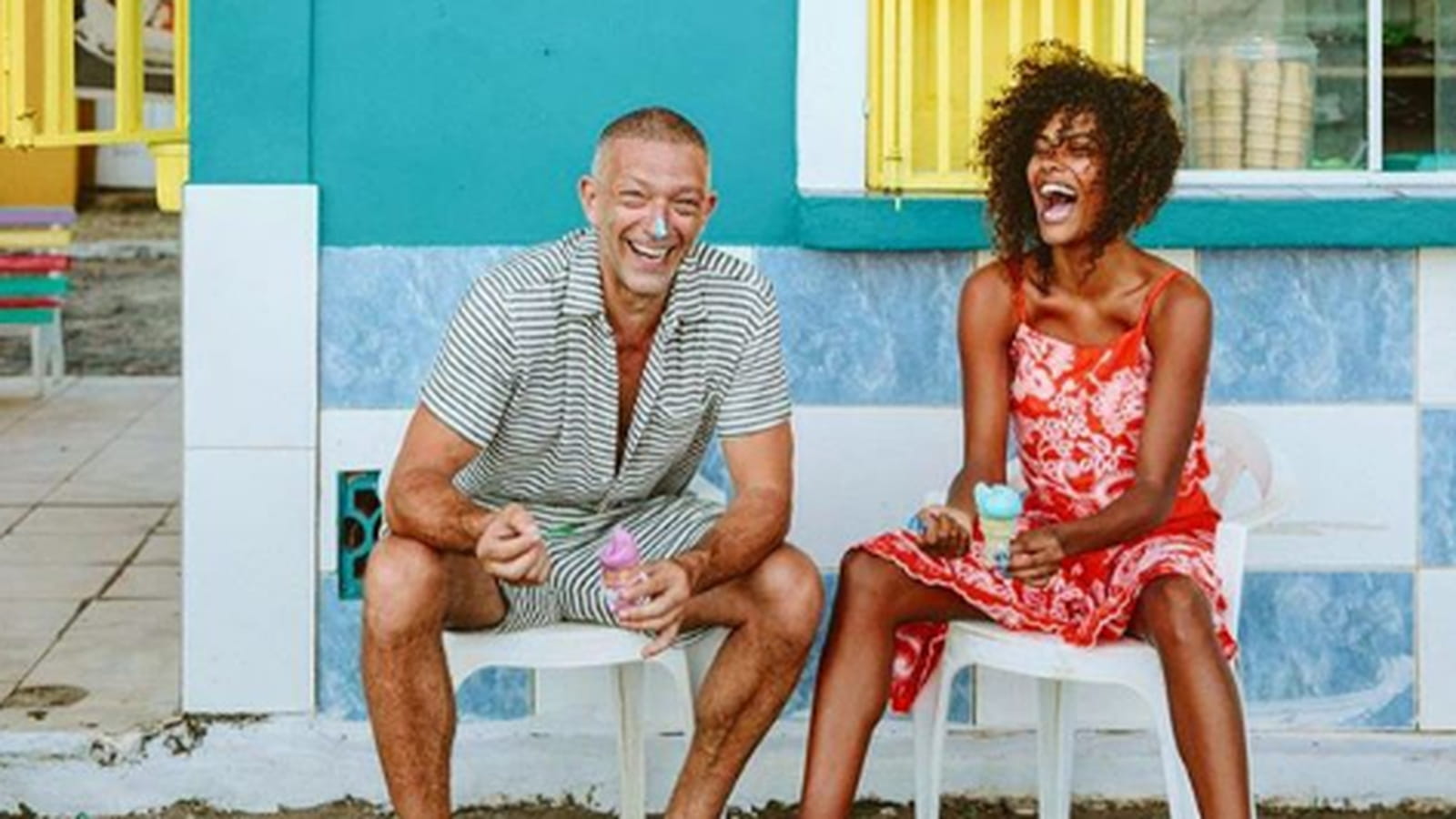 Vincent Cassel et Tina Kunakey