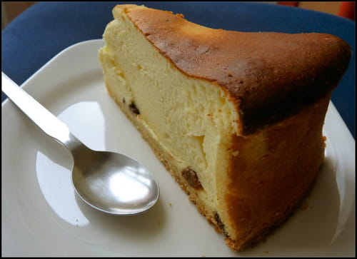 Cheesecake au citron et raisins secs
