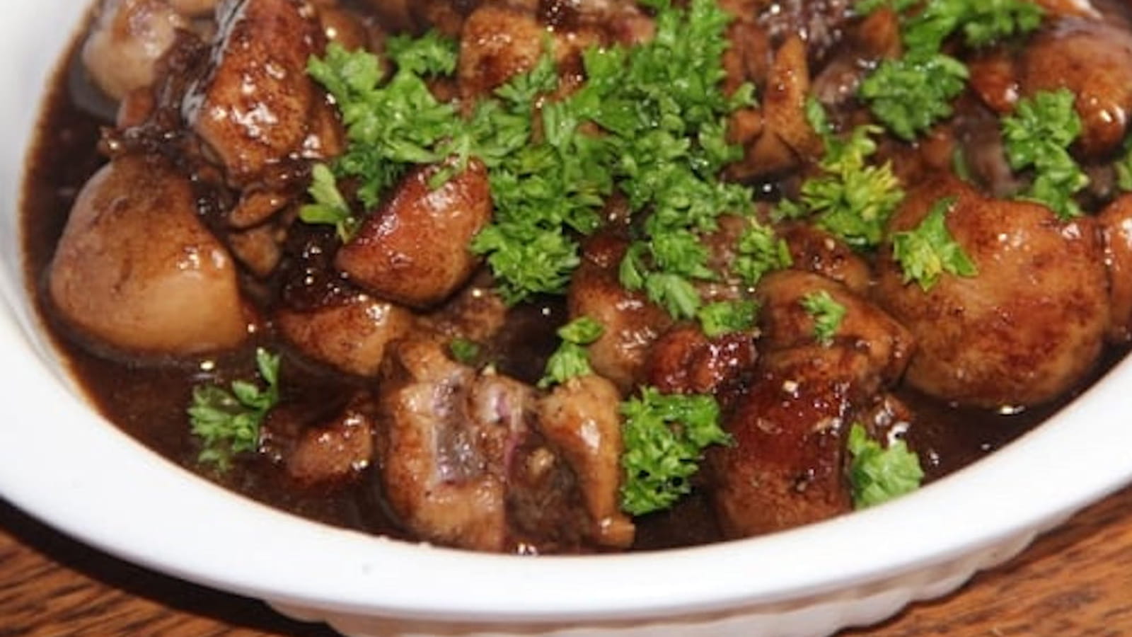 Rognon de veau au vinaigre balsamique et à l’ail