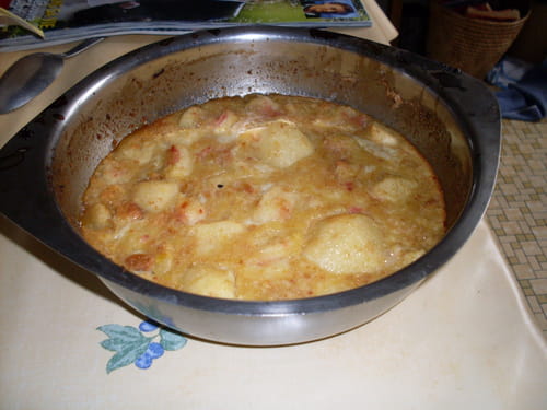 Flan aux pêches
