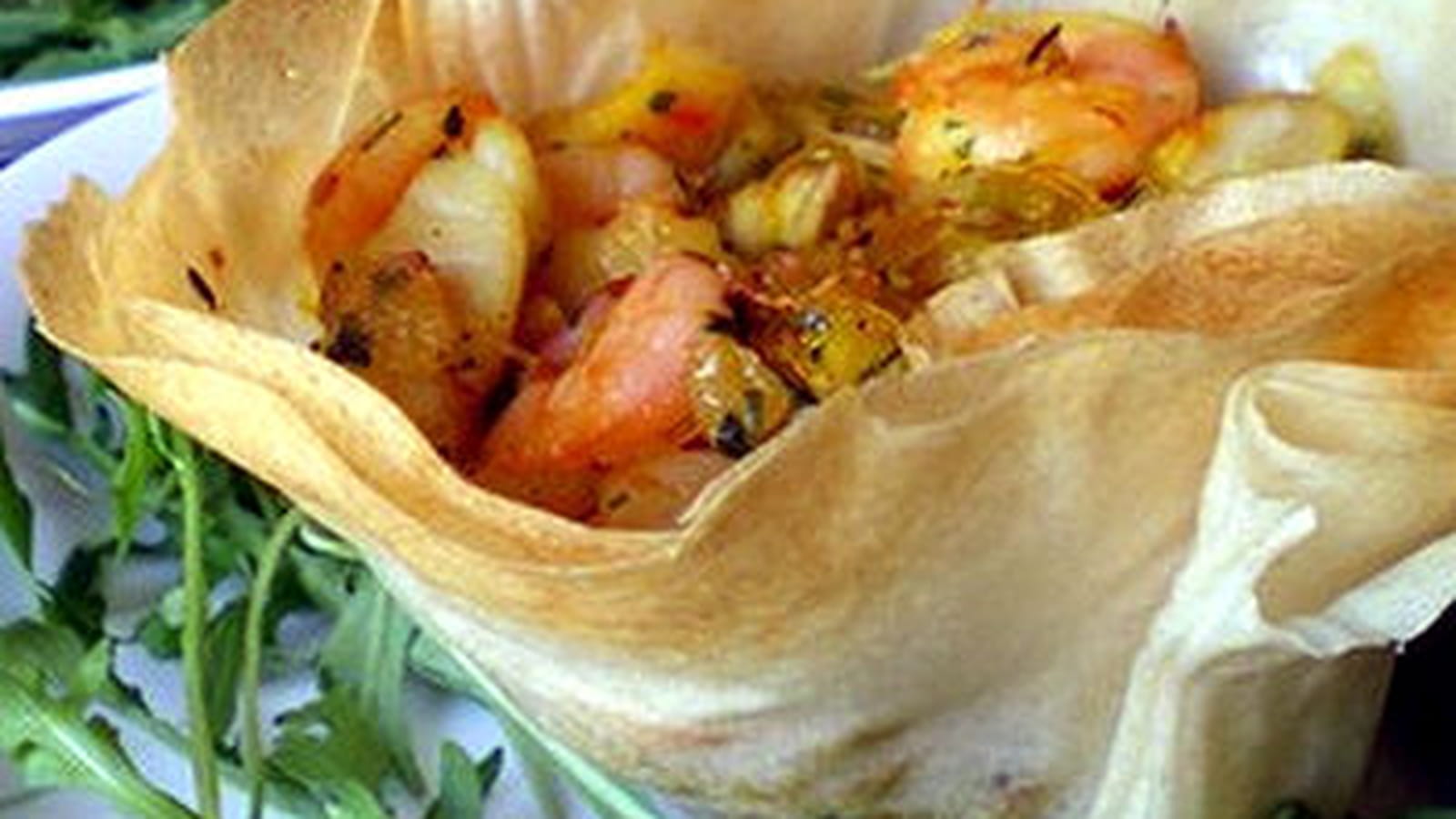 Panier de brick aux fruits de mer