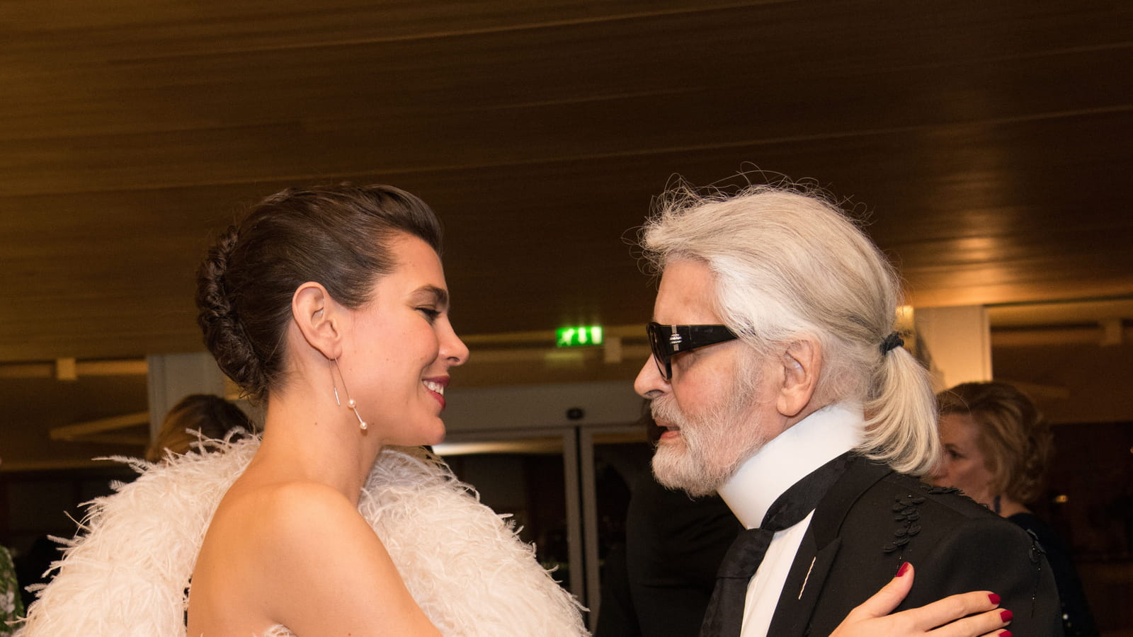 Charlotte Casiraghi et Karl Lagerfeld 