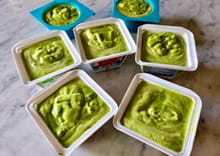 Petits bavarois aux petits pois et œufs de truite : Etape 2