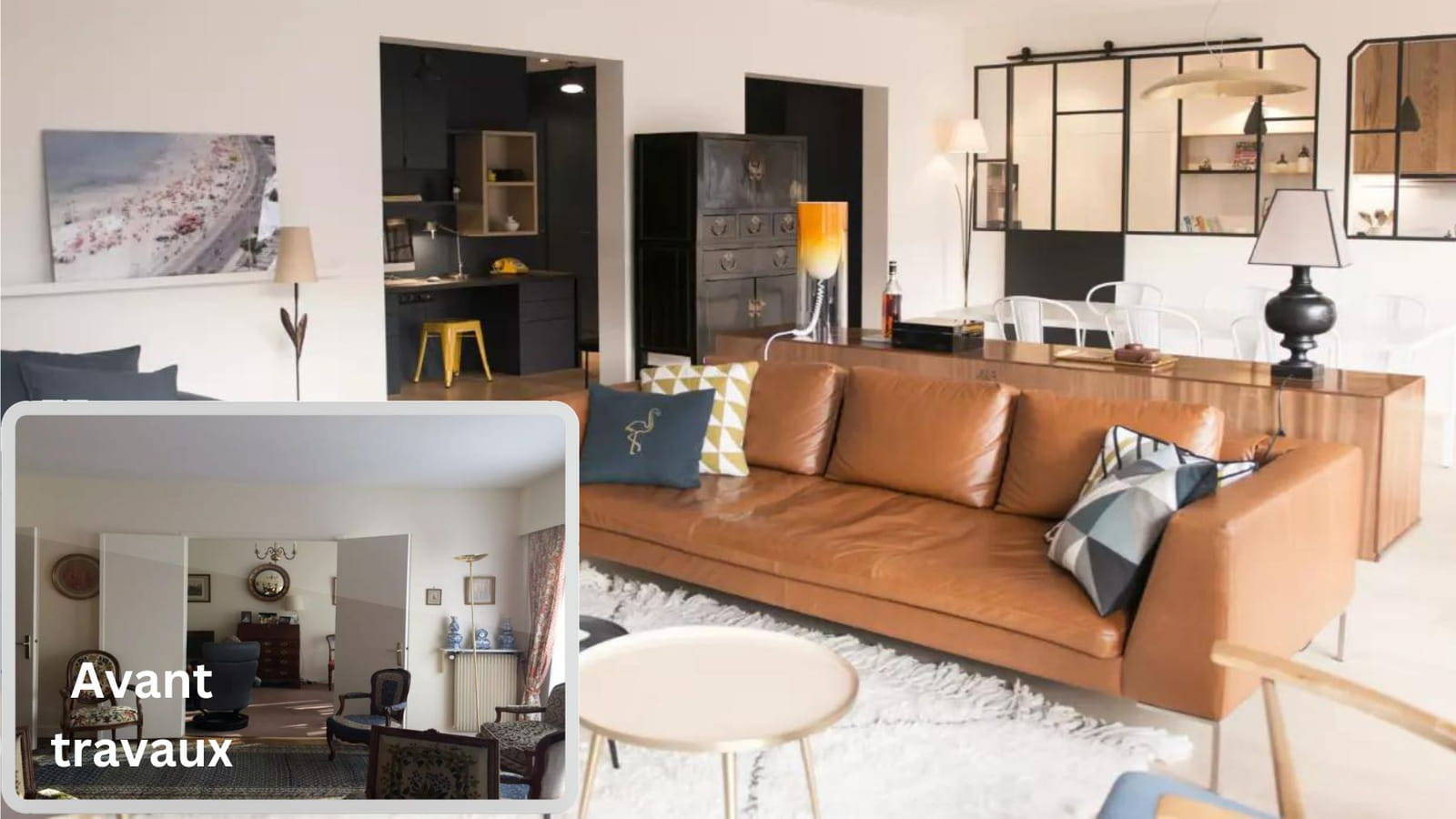 Avant-après appartement vieillot