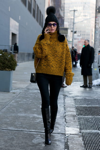 Street style &agrave; New York : le bonnet p&eacute;ruvien revisit&eacute;