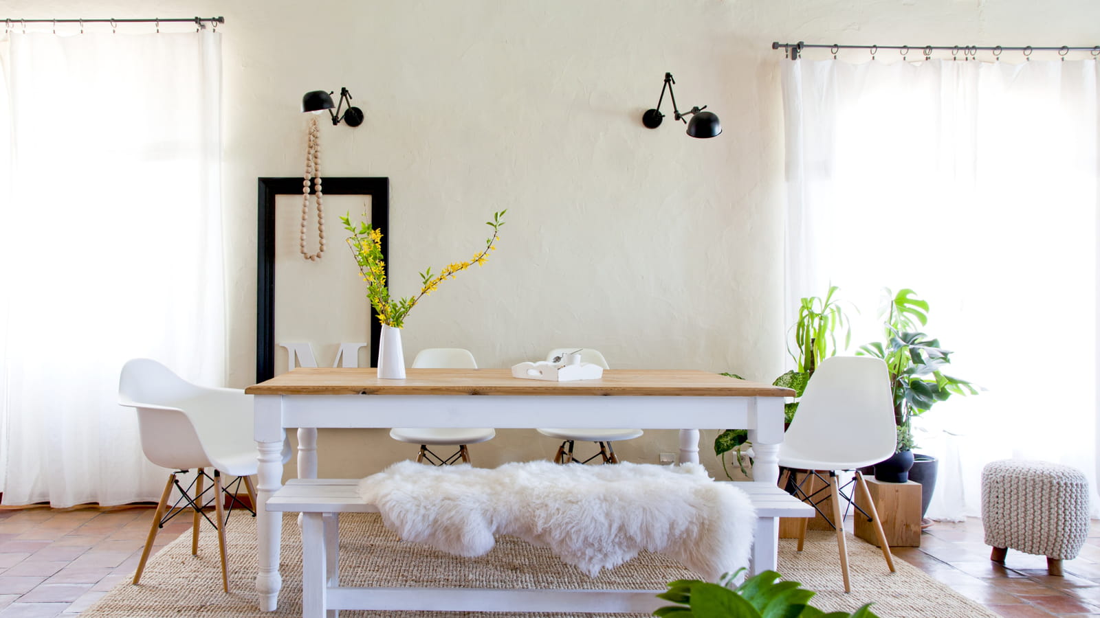 Salle à manger nordique chic 