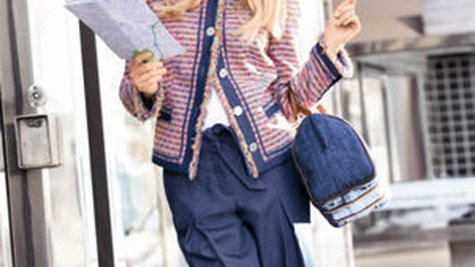 Pantalon bleu d'Elégance