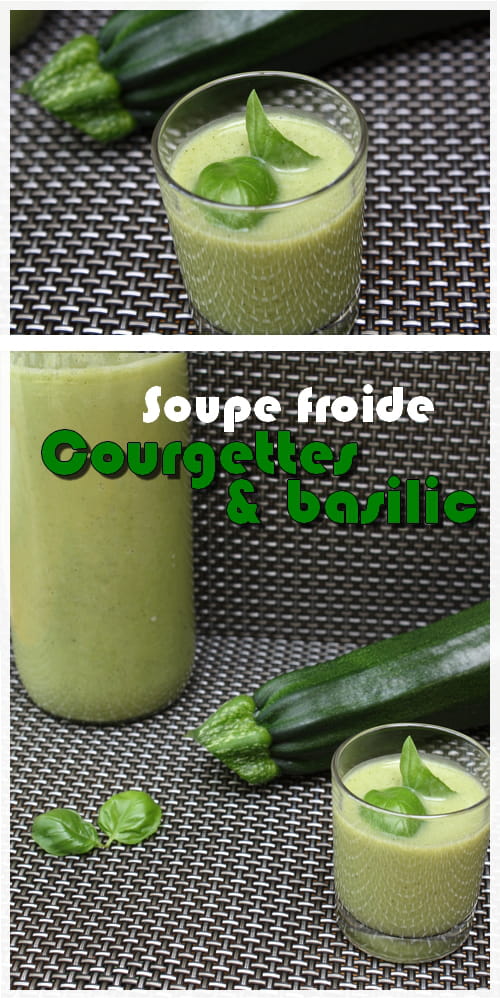 Soupe froide de courgettes et fromage frais