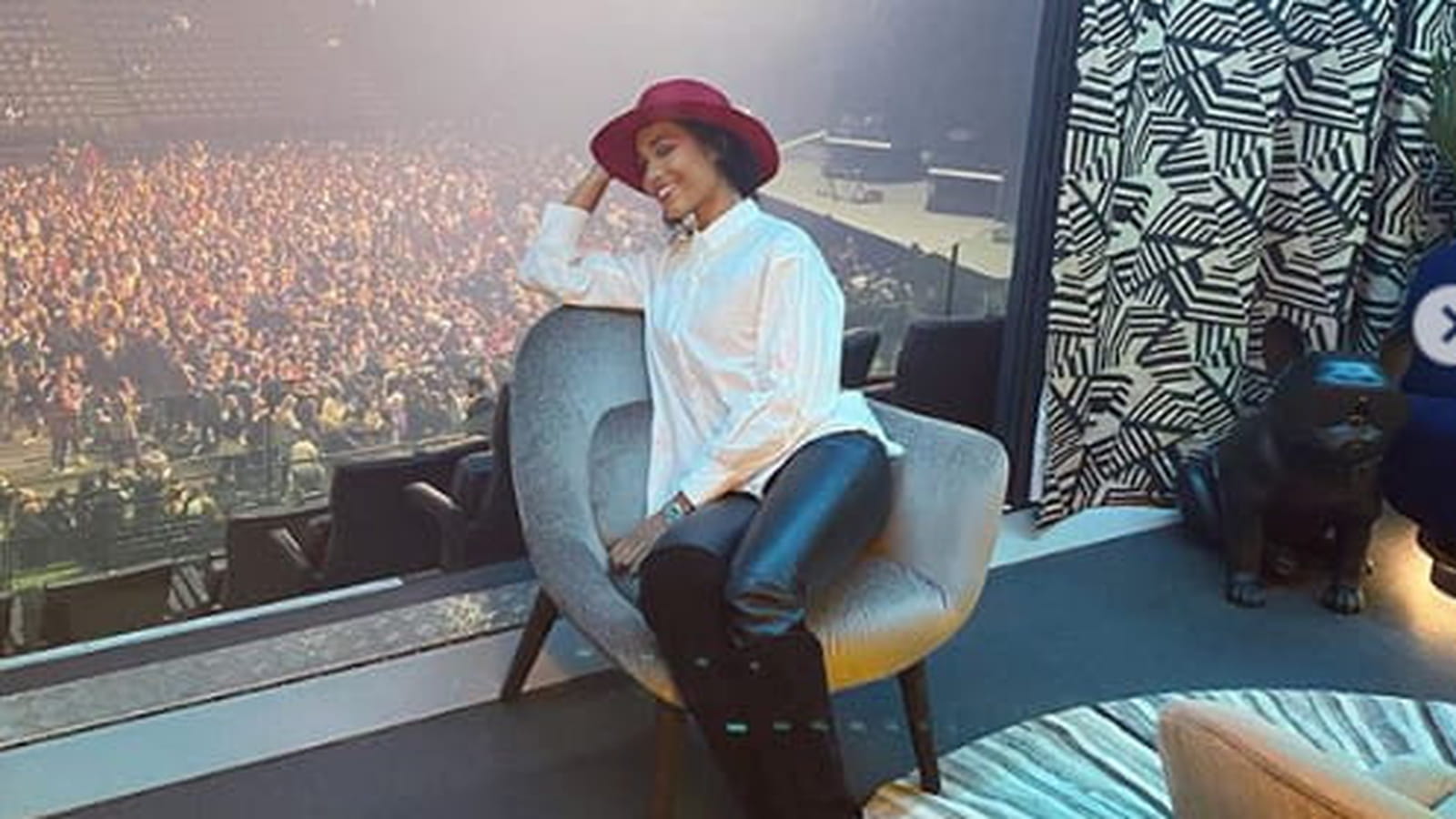 Clémence Botino au concert d'Angèle, 22 février 2020