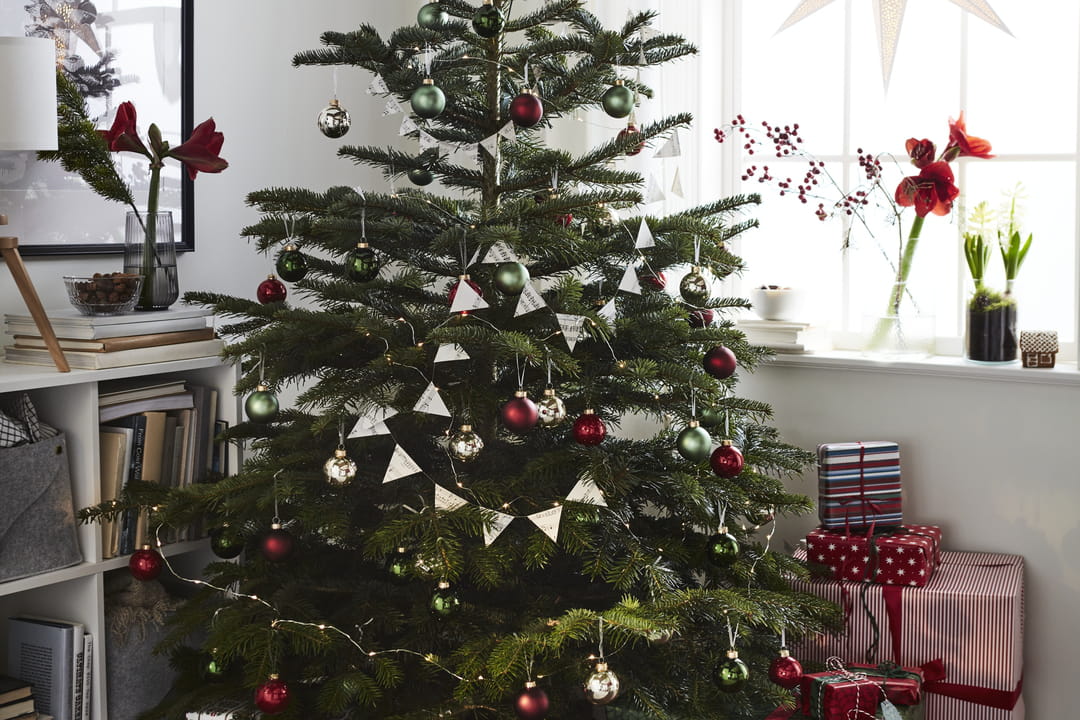 Lot De 20 Boules De Noël IKEA Vinterfint, Rouges, 6 Cm, Décoration Sapin